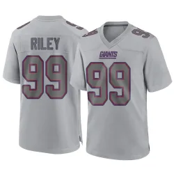 Men's Jordon Riley New York Giants No.99 Game Atmosphere Fashion Jersey - Gray
