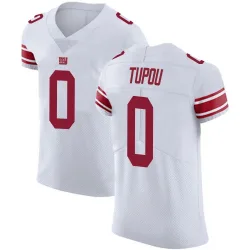 Men's Josh Tupou New York Giants No.0 Elite Vapor Untouchable Jersey - White
