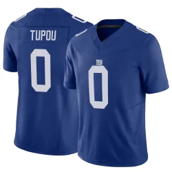 Men's Josh Tupou New York Giants No.0 Limited Vapor F.U.S.E. Jersey - Royal