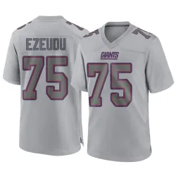 Men's Joshua Ezeudu New York Giants No.75 Game Atmosphere Fashion Jersey - Gray