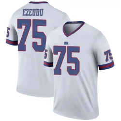 Men's Joshua Ezeudu New York Giants No.75 Legend Color Rush Jersey - White