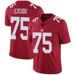 Men's Joshua Ezeudu New York Giants No.75 Limited Alternate Vapor Untouchable Jersey - Red