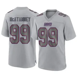 Men's Jude McAtamney New York Giants No.99 Game Atmosphere Fashion Jersey - Gray