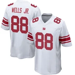 Men's Juice Wells Jr. New York Giants No.88 Game Jersey - White