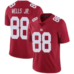 Men's Juice Wells Jr. New York Giants No.88 Limited Alternate Vapor Untouchable Jersey - Red