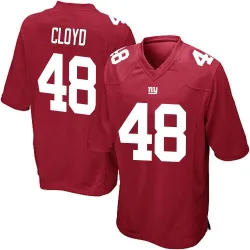 Men's K.J. Cloyd New York Giants No.48 Game Alternate Jersey - Red