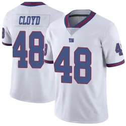 Men's K.J. Cloyd New York Giants No.48 Limited Color Rush Jersey - White