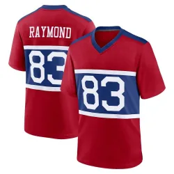 Men's Kalif Raymond New York Giants No.83 Game Century Alternate Jersey - Red