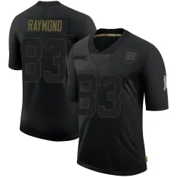Men's Kalif Raymond New York Giants No.83 Limited 2020 Salute To Service Retired Jersey - Black