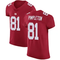 Men's Kalil Pimpleton New York Giants No.81 Elite Alternate Vapor Untouchable Jersey - Red