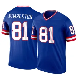 Men's Kalil Pimpleton New York Giants No.81 Legend Classic Jersey - Royal