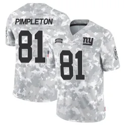 Men's Kalil Pimpleton New York Giants No.81 Limited 2024 Salute to Service Jersey - Arctic Camo