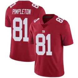 Men's Kalil Pimpleton New York Giants No.81 Limited Alternate Vapor Untouchable Jersey - Red