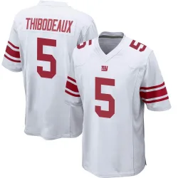 Men's Kayvon Thibodeaux New York Giants No.5 Game Jersey - White