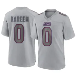 Men's Khalid Kareem New York Giants No.0 Game Atmosphere Fashion Jersey - Gray