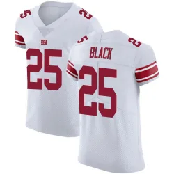 Men's Korie Black New York Giants No.25 Elite Vapor Untouchable Jersey - White