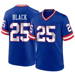 Men's Korie Black New York Giants No.25 Game Classic Jersey - Royal