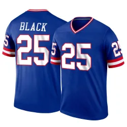 Men's Korie Black New York Giants No.25 Legend Classic Jersey - Royal