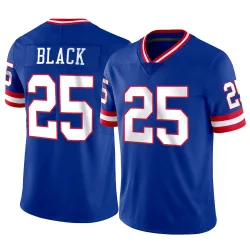 Men's Korie Black New York Giants No.25 Limited Classic Vapor Jersey