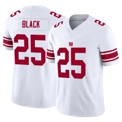 Men's Korie Black New York Giants No.25 Limited Vapor F.U.S.E. Jersey - White
