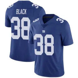 Men's Korie Black New York Giants No.38 Limited Team Color Vapor Untouchable Jersey - Royal