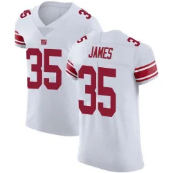 Men's LaMareon James New York Giants No.35 Elite Vapor Untouchable Jersey - White