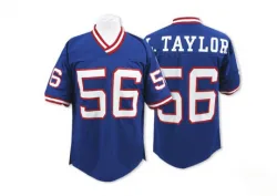 Men's Lawrence Taylor New York Giants No.56 Authentic Throwback Jersey - Blue