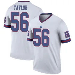 Men's Lawrence Taylor New York Giants No.56 Legend Color Rush Jersey - White