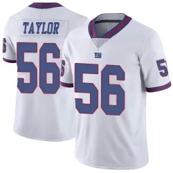 Men's Lawrence Taylor New York Giants No.56 Limited Color Rush Jersey - White