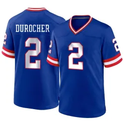 Men's Leo Durocher New York Giants No.2 Game Classic Jersey - Royal