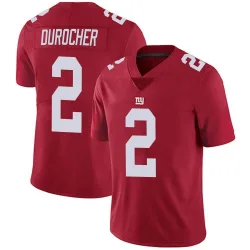 Men's Leo Durocher New York Giants No.2 Limited Alternate Vapor Untouchable Jersey - Red