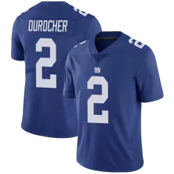 Men's Leo Durocher New York Giants No.2 Limited Team Color Vapor Untouchable Jersey - Royal