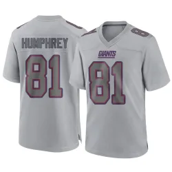 Men's Lil'Jordan Humphrey New York Giants No.81 Game Atmosphere Fashion Jersey - Gray