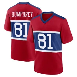 Men's Lil'Jordan Humphrey New York Giants No.81 Game Century Alternate Jersey - Red