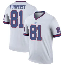 Men's Lil'Jordan Humphrey New York Giants No.81 Legend Color Rush Jersey - White