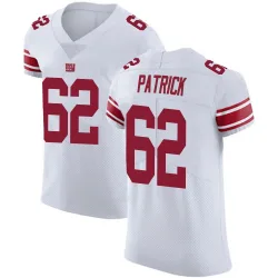 Men's Lucas Patrick New York Giants No.62 Elite Vapor Untouchable Jersey - White