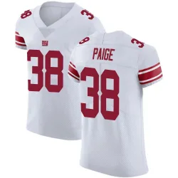 Men's Makari Paige New York Giants No.38 Elite Vapor Untouchable Jersey - White