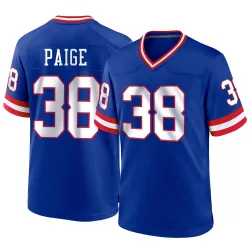Men's Makari Paige New York Giants No.38 Game Classic Jersey - Royal