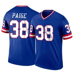 Men's Makari Paige New York Giants No.38 Legend Classic Jersey - Royal