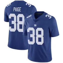 Men's Makari Paige New York Giants No.38 Limited Team Color Vapor Untouchable Jersey - Royal