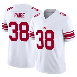 Men's Makari Paige New York Giants No.38 Limited Vapor F.U.S.E. Jersey - White