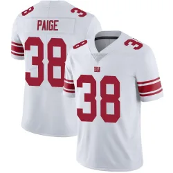 Men's Makari Paige New York Giants No.38 Limited Vapor Untouchable Jersey - White