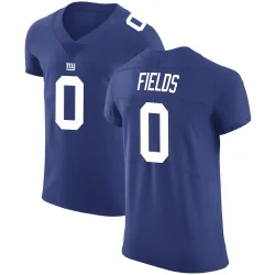 Men's Malachi Fields New York Giants No.0 Elite Team Color Vapor Untouchable Jersey - Royal