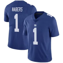 Men's Malik Nabers New York Giants No.1 Limited Team Color Vapor Untouchable Jersey - Royal