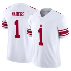 Men's Malik Nabers New York Giants No.1 Limited Vapor F.U.S.E. Jersey - White
