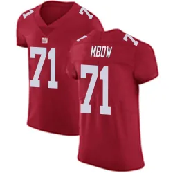 Men's Marcus Mbow New York Giants No.71 Elite Alternate Vapor Untouchable Jersey - Red