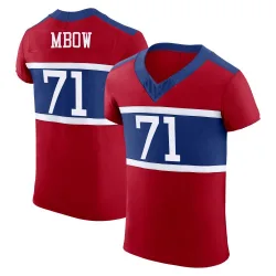 Men's Marcus Mbow New York Giants No.71 Elite Century Alternate Vapor F.U.S.E. Jersey - Red