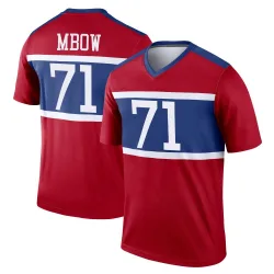 Men's Marcus Mbow New York Giants No.71 Legend Century Alternate Jersey - Red