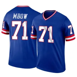 Men's Marcus Mbow New York Giants No.71 Legend Classic Jersey - Royal