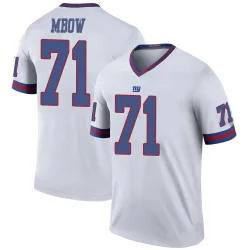 Men's Marcus Mbow New York Giants No.71 Legend Color Rush Jersey - White